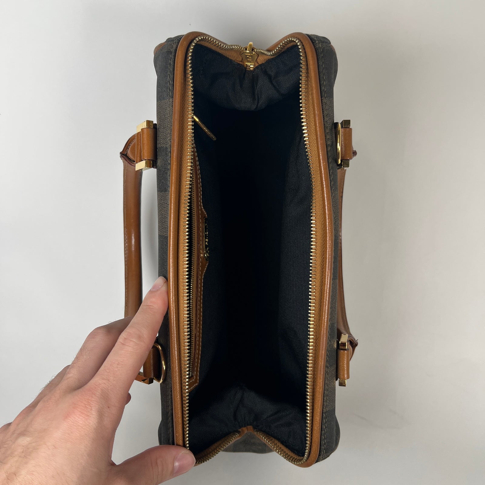 Fendi Pequin Striped Bag