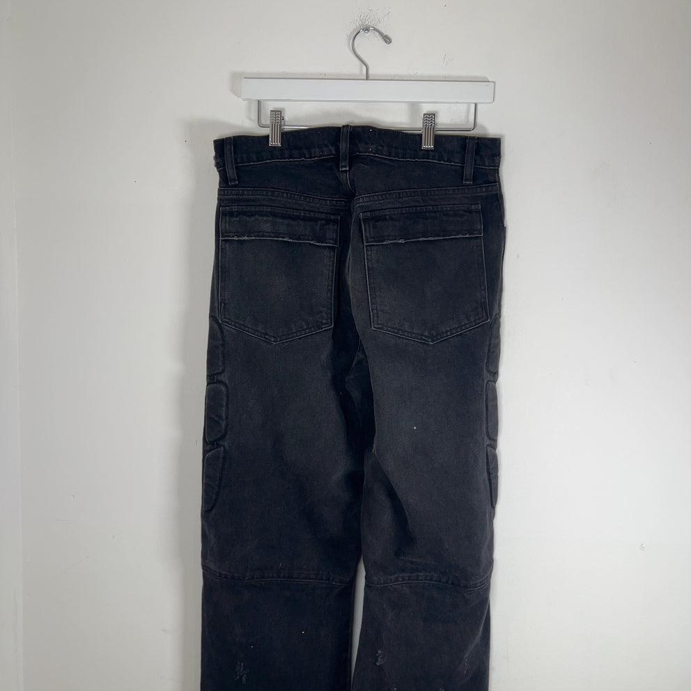Satoshi Nakamoto Enduro Padded Distressed Black Jeans