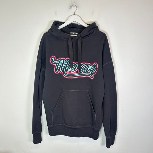 Isabel Marant Black Neon Logo Hoodie Size M