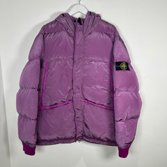 Stone Island Real Down Purple Jacket Size 3XL