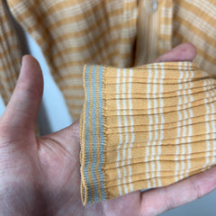 Prada Yellow Striped Cotton Cardigan