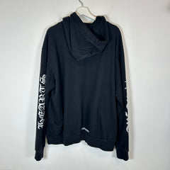 Chrome Hearts Black Vertical Logo Hoodie Size L