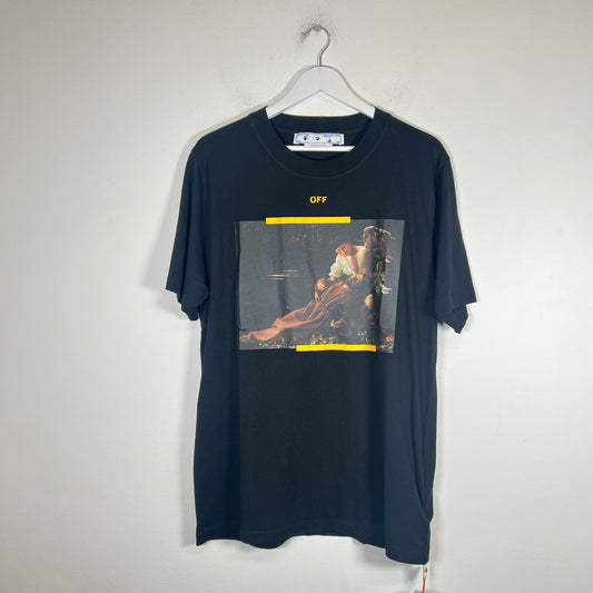 Off White Black Caravaggio T-Shirt Size XL