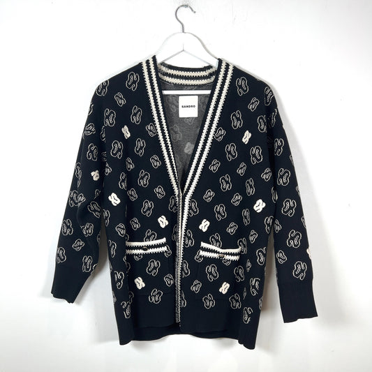 Sandro Jacquard Logo Sweater