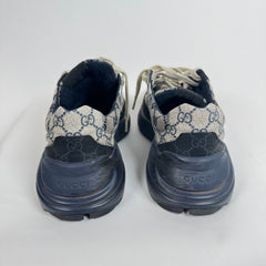 Gucci Navy GG Rhyton Sneaker Size GG 7.5