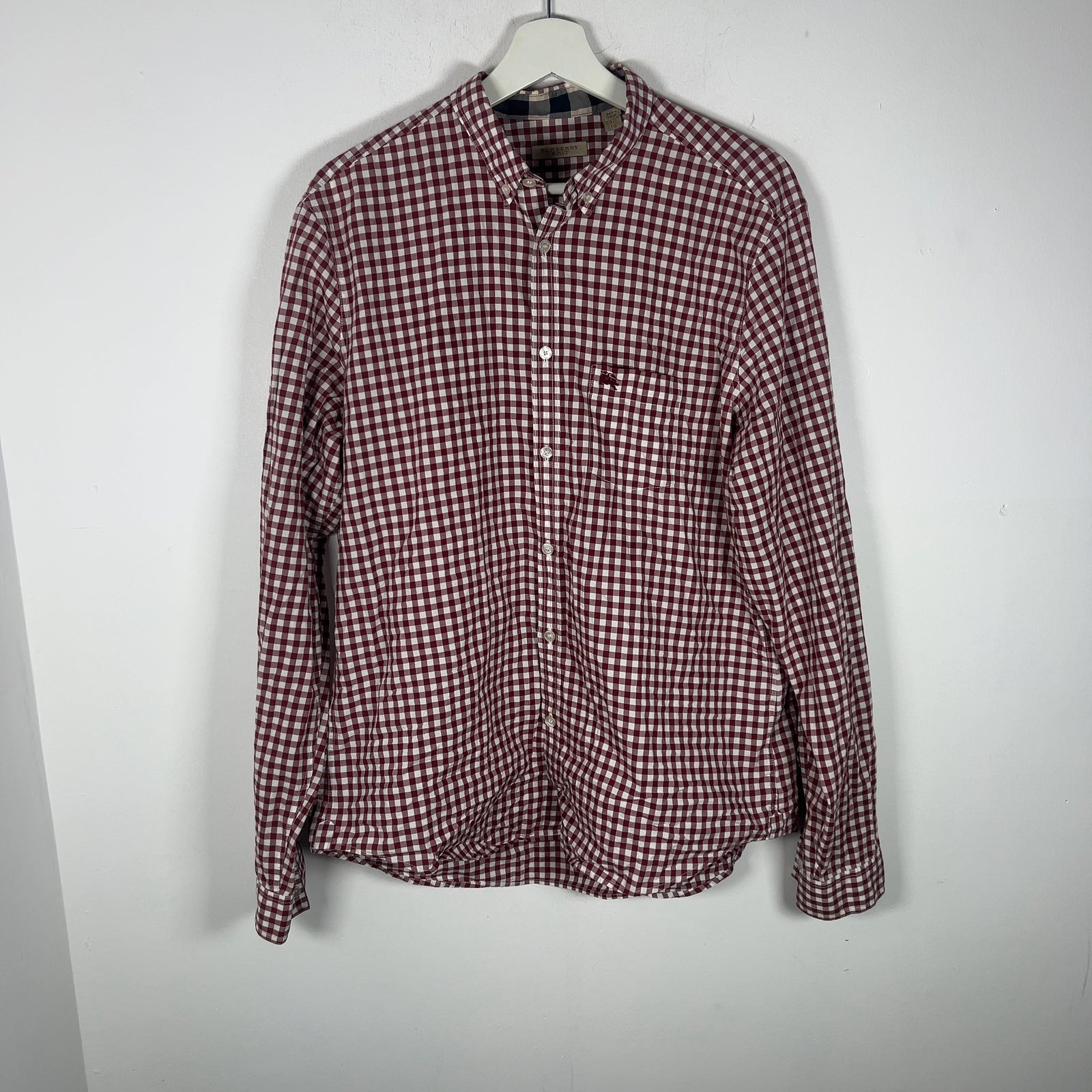Burberry Gingham Button Up Shirt