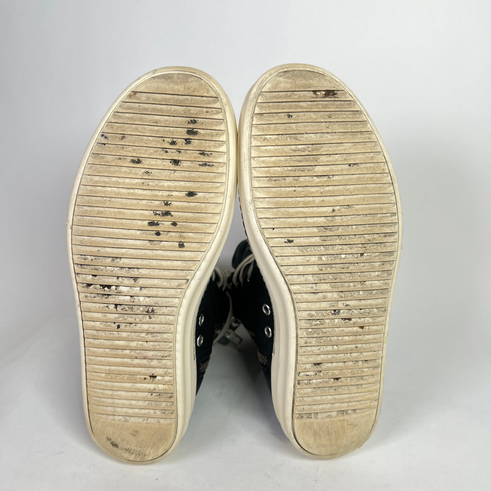 Rick Owens DRKSHDW Waxed High-Top Ramones