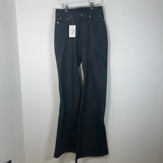 Rick Owens DRKSHDW Waxed 'Bias' Bootcut Jeans