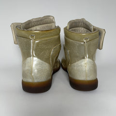 Maison Margiela Beige PVC Future High-Tops Size 43