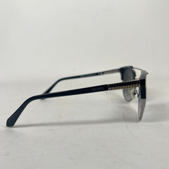 Balmain BL2533 Round Black Brow Bar Sunglasses