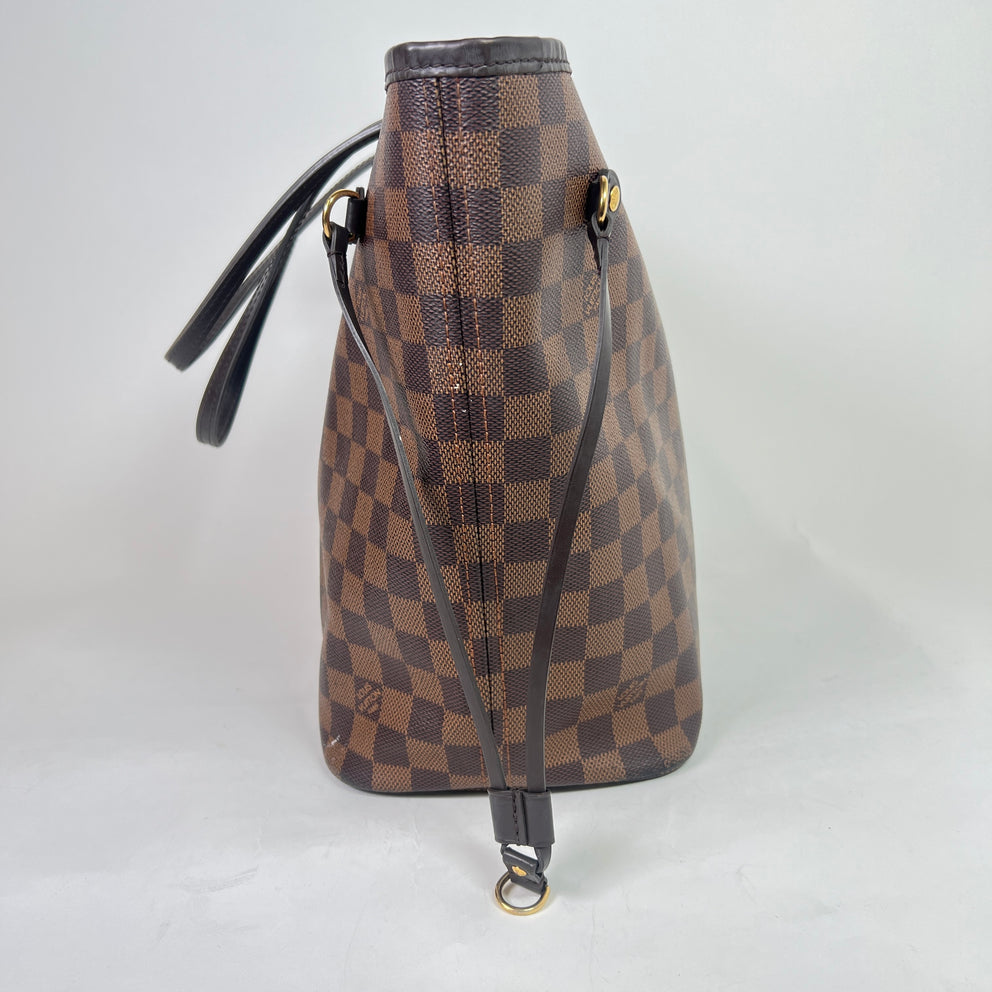 Louis Vuitton Damier Ebene Neverfull MM Toe Bag