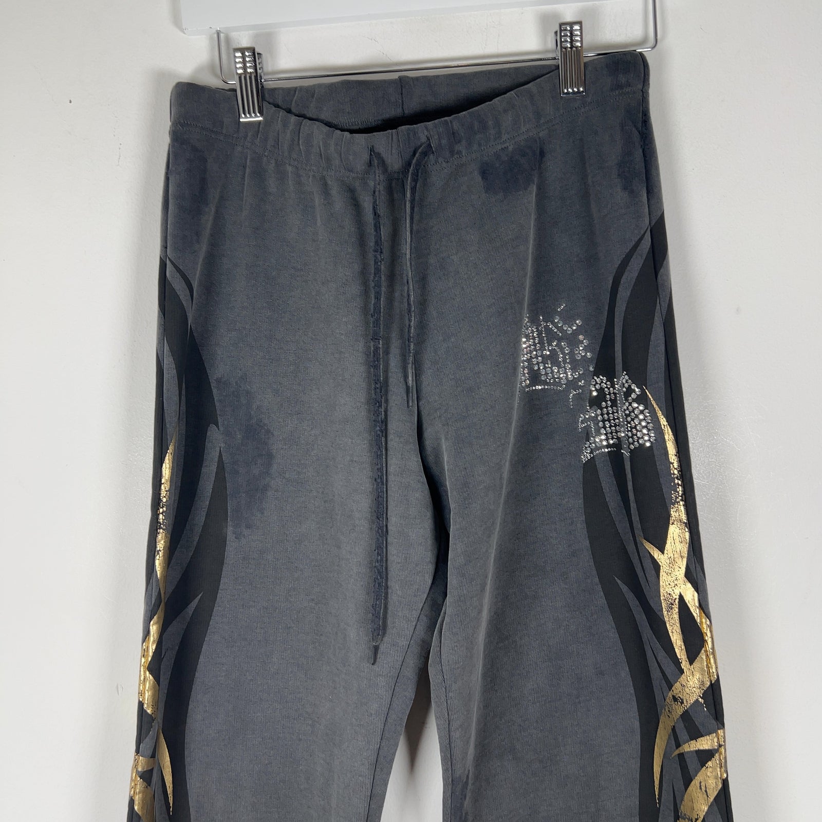 Balenciaga Tacky Tribal Rhinestone Sweatpants