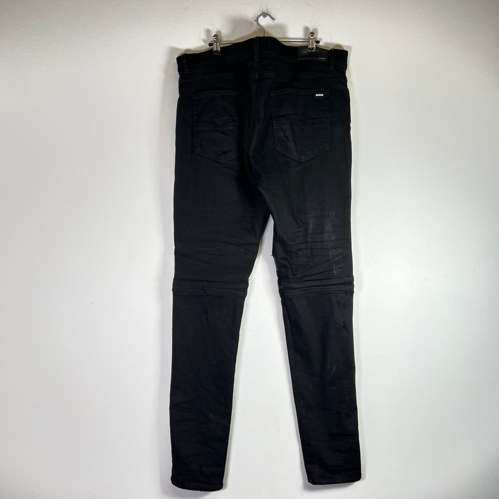 Amiri MX2 Biker Leather Patch Jeans