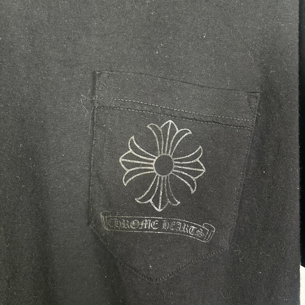 Chrome Hearts Vintage Tonal Floral Plus Cross T-Shirt