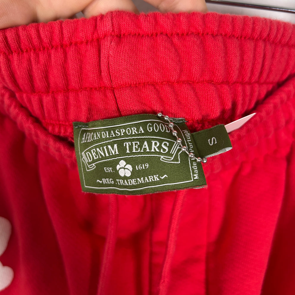 Denim Tears Wreath Red Shorts Size S