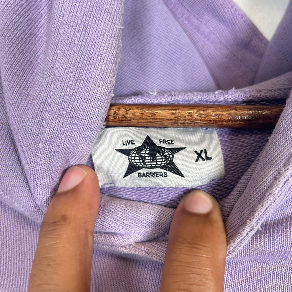 Barriers Lavender PBW Hoodie Size XL