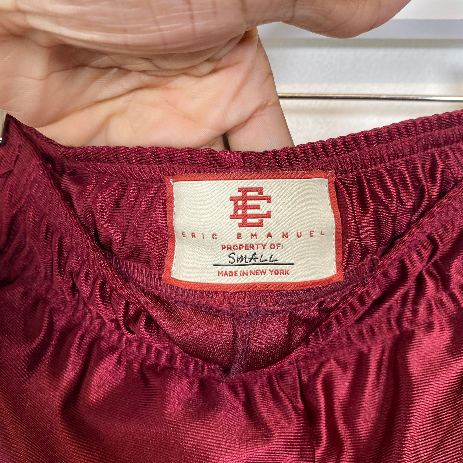 Eric Emanuel Bordeaux Warm Up Pant Size S