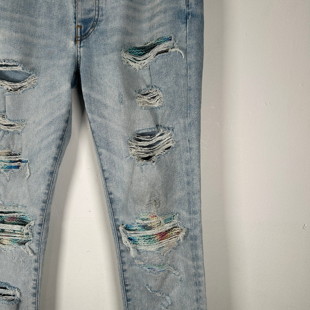 Amiri Tye Dye Patch MX1 Jeans Size 33