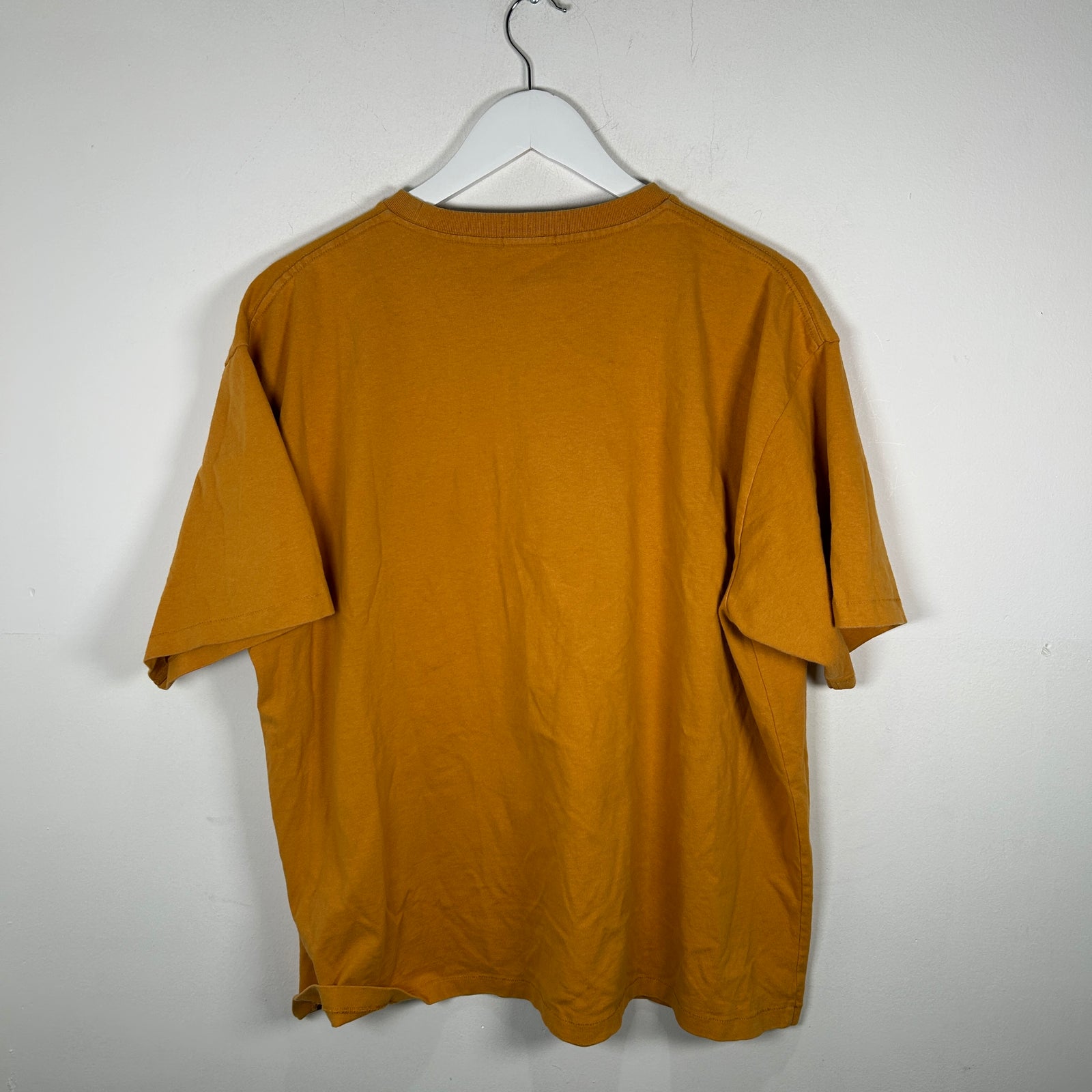 Bode Sequin Spell Out Logo Yellow T-Shirt Size XL