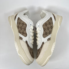 Gucci White/Beige GG Re-Web Sneaker Size GG 8.5