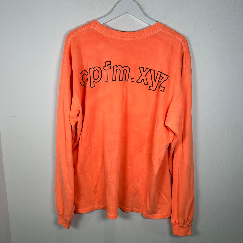 CPFM Orange 'Different' Logo Long-sleeve T-Shirt Size XL