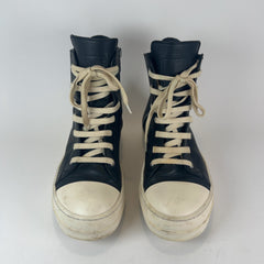 Rick Owens Leather Ramone Hightop Sneakers