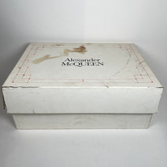 Alexander McQueen Grey Tread Slick Low Top Sneaker Size 45