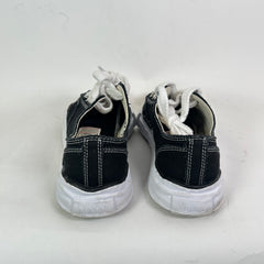 Maison Mihara Yasuhiro Black/White Peterson OG Sole Canvas Low-Top Sneaker Size 45