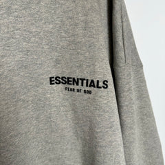 Essentials Light Grey Hoodie Size L