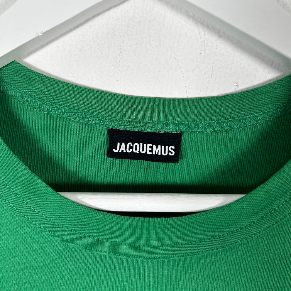 Jacquemus Green Cursive Logo T-Shirt Size M
