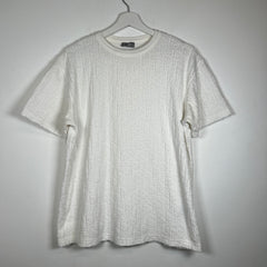 Dior White Oblique Towel Tee Size S