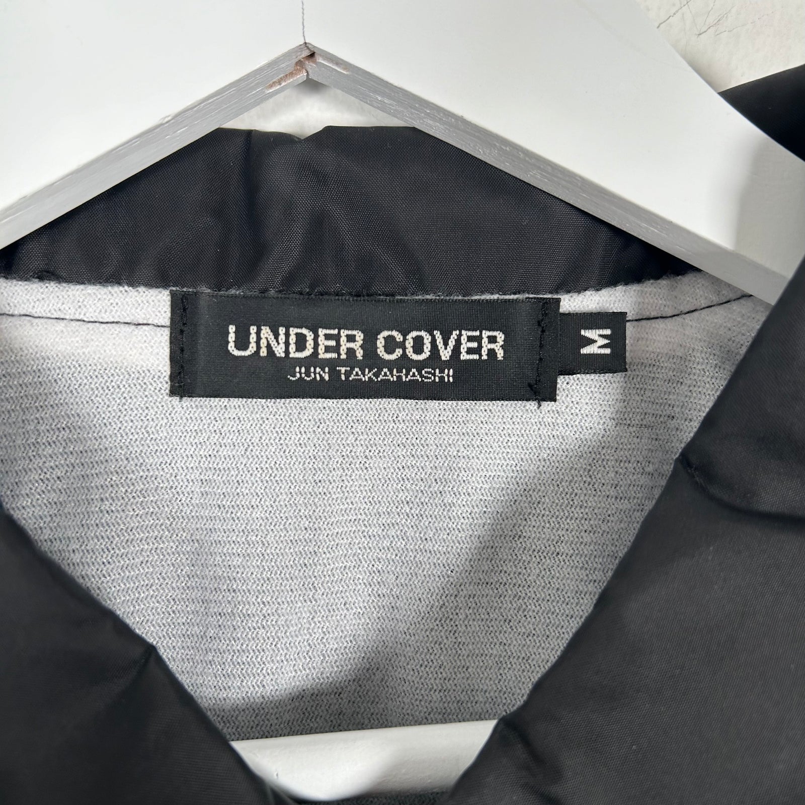 Undercover Black Logo Coach Jacket Size M