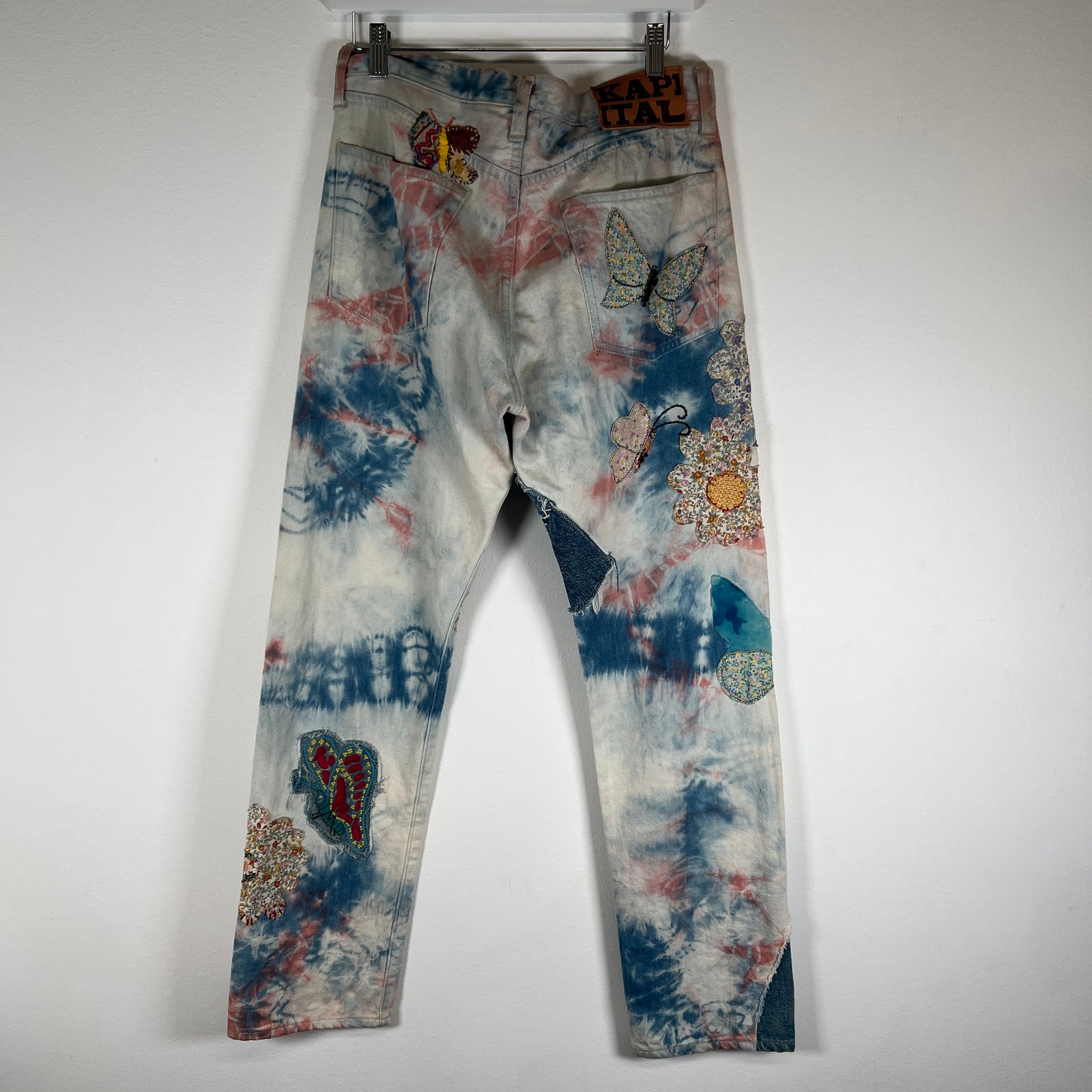 Kapital Papillon Boro Patch Tye Dye Pants