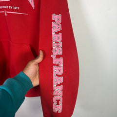 Balenciaga Red Maison Fondee 1917 Wide Fit Hoodie Size 2