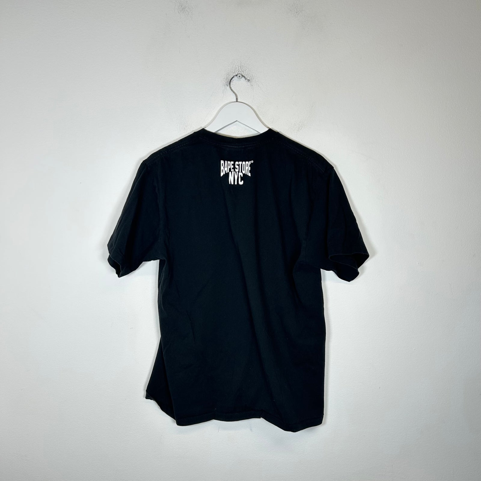 Bape Black Ape Head Apple Tee Size L