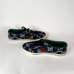 Gucci Blue GG 1977 Tennis Sneaker Size 9