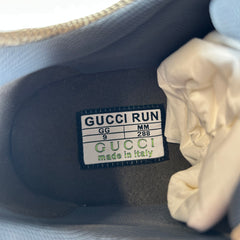 Gucci Gray/Brown Interlocking G Runners Size GG 9