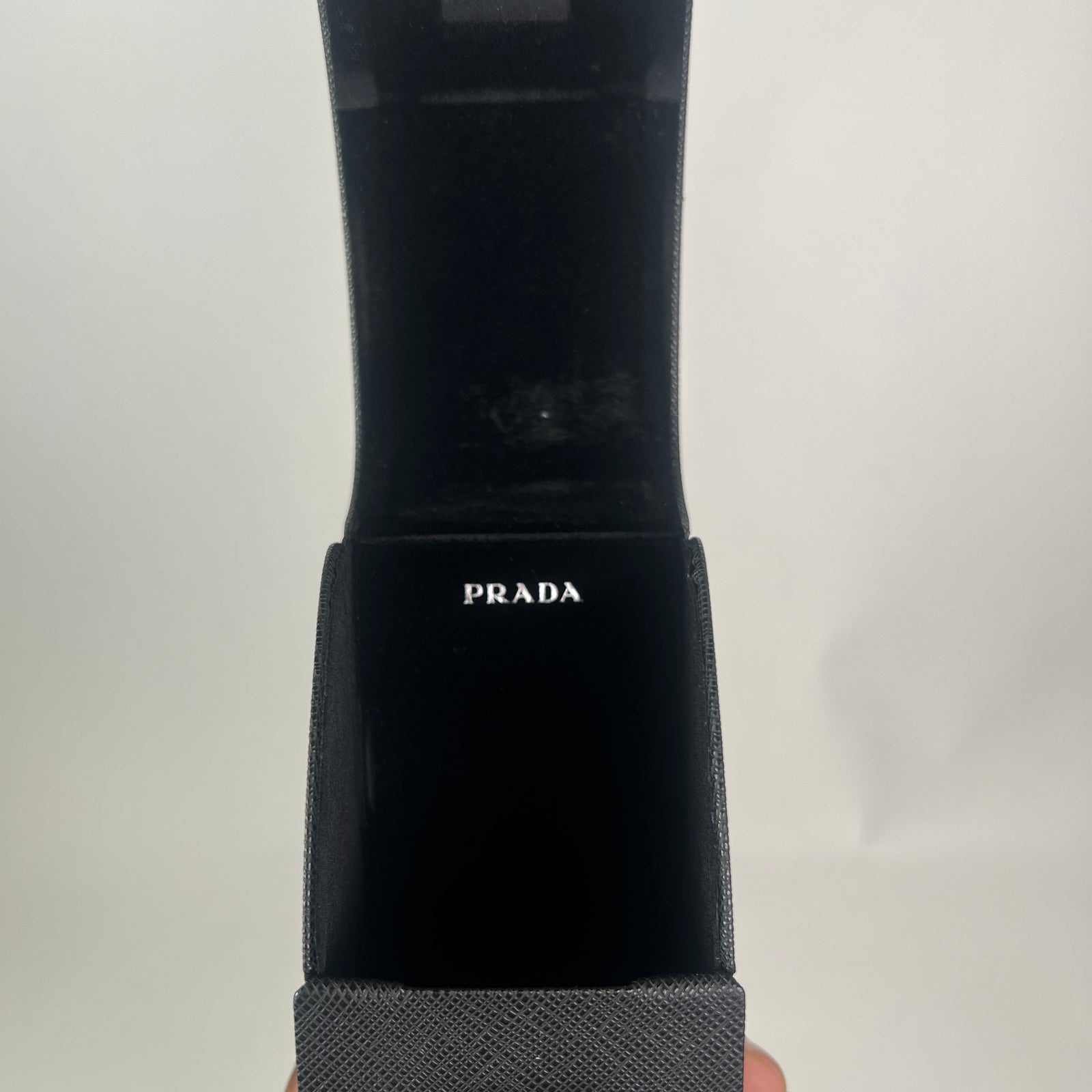 Prada Black Geometric Rectangular Sunglasses