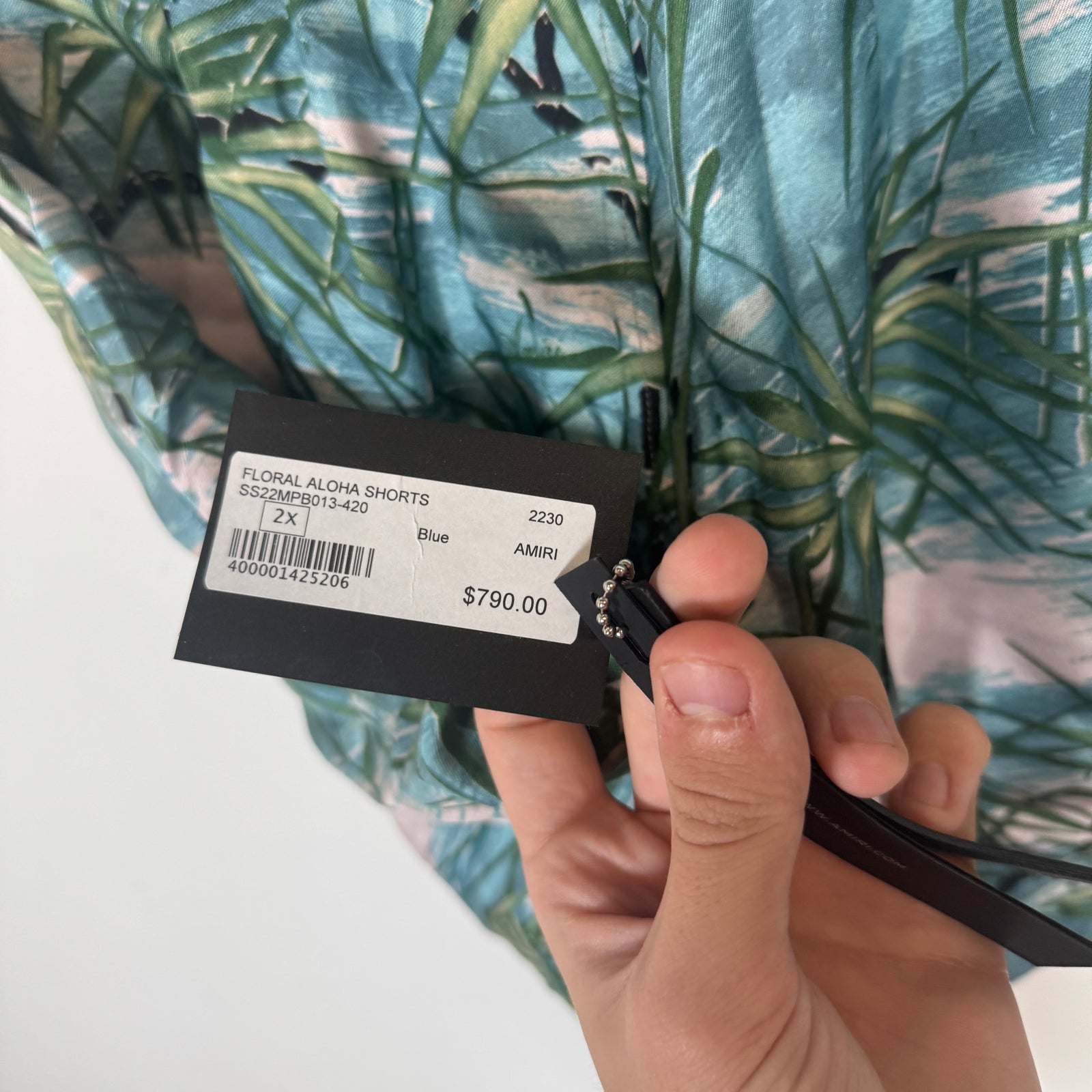 Amiri Floral Aloha Silk Shorts Size XXL