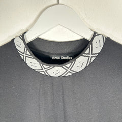 Acne Studios Neck Logo Black T-Shirt Size S