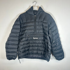 Supreme Black Micro-Down Half Zip Jacket Size M