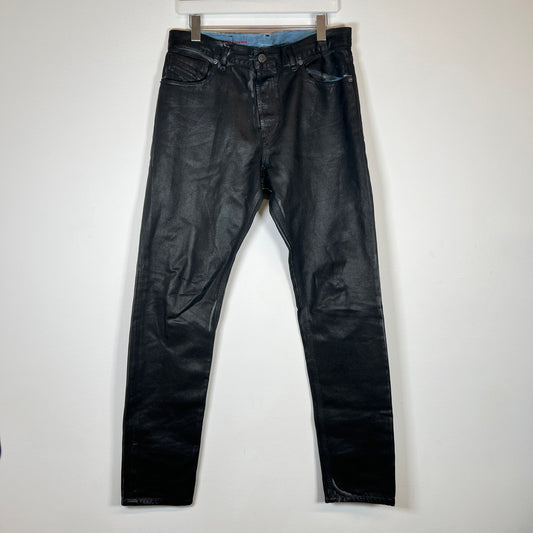 Diesel Black Waxed Jeans Size 32