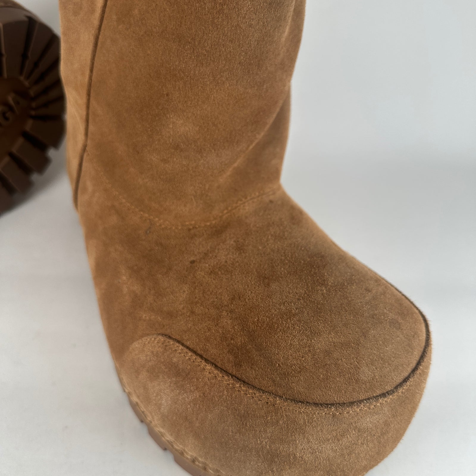 Balenciaga Brown Alaska Fur Boots Size 11
