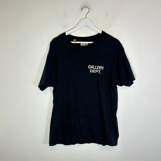Gallery Dept Black/White Souvenir Logo T-Shirt Size M