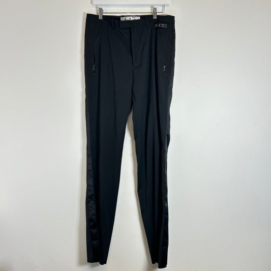 Off-White Black Tuxedo Tailored Pants Size 33