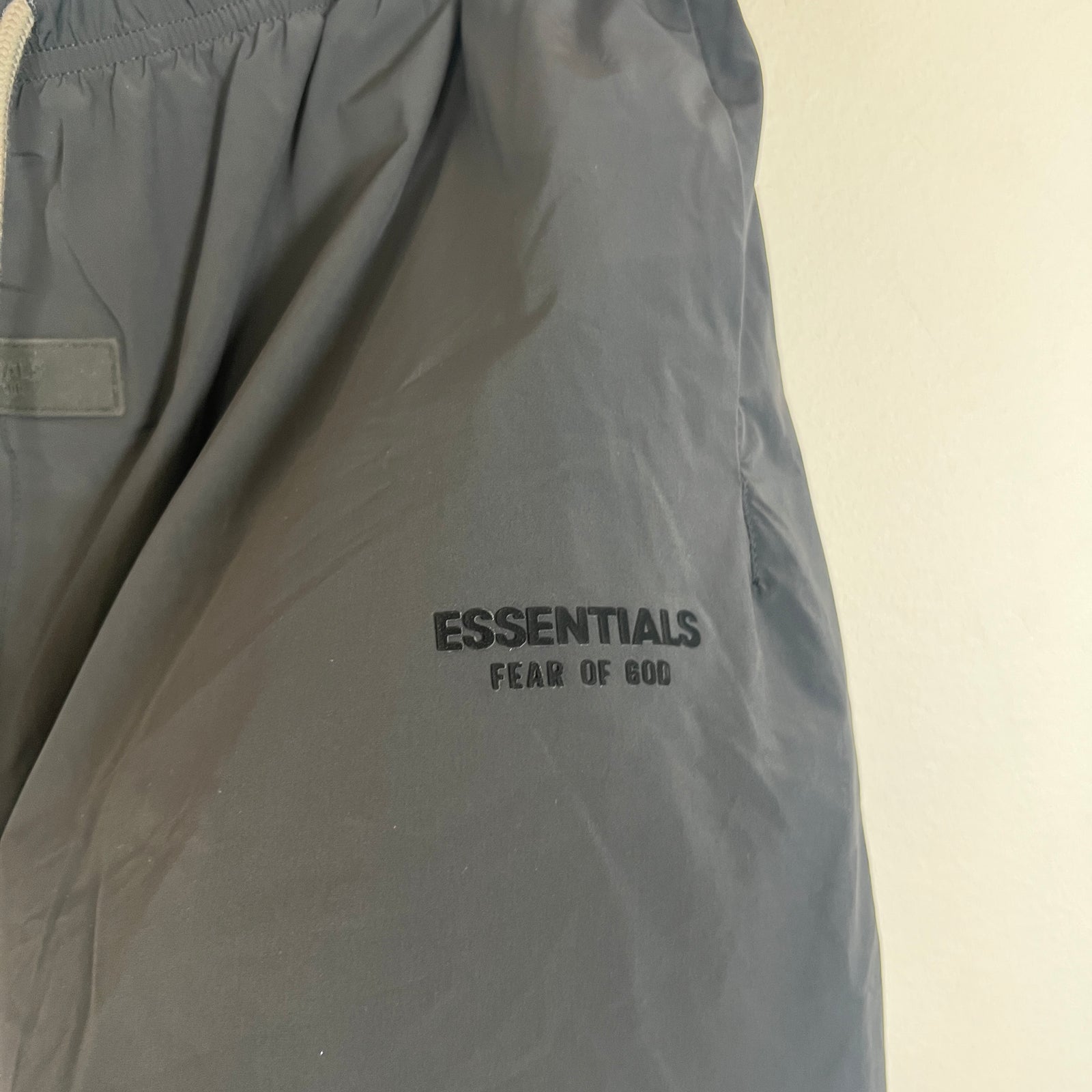 Essentials Black Nylon Shorts Size L