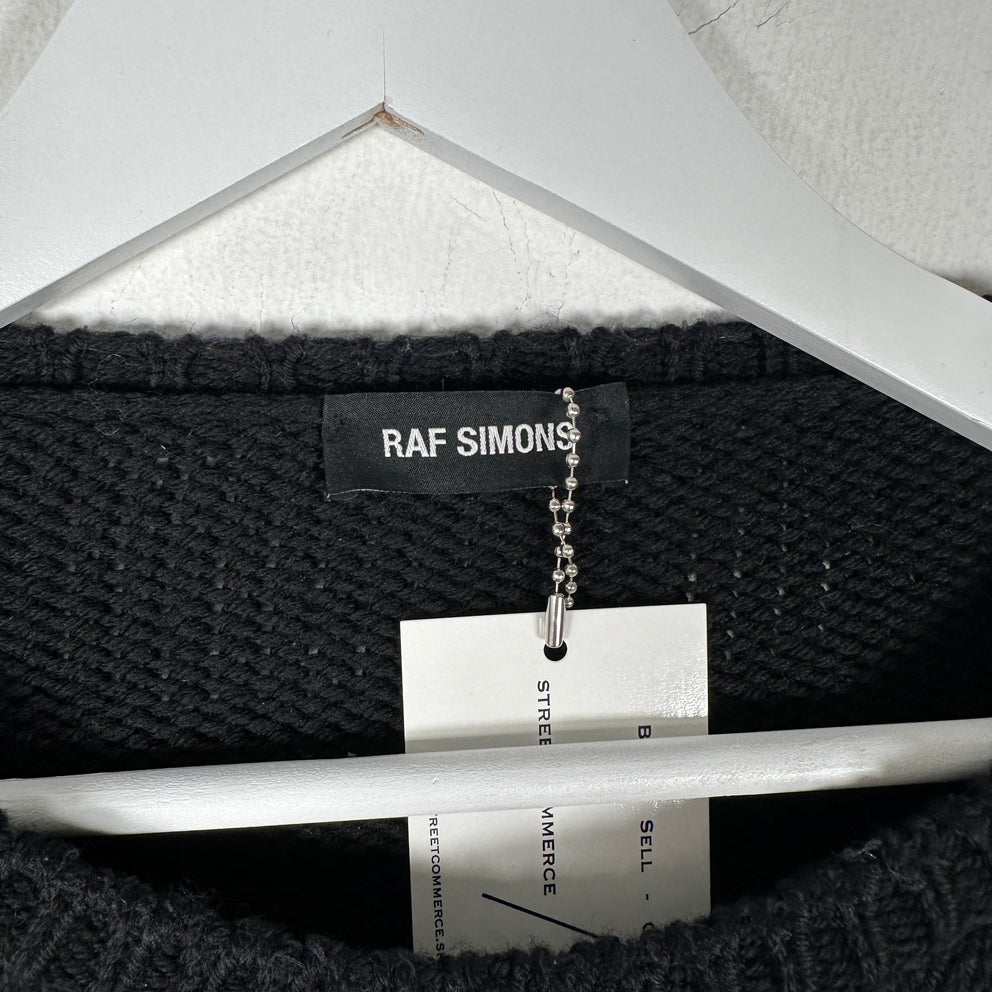 Raf Simons 'Love New York RS' Cropped Knit Sweater Size S