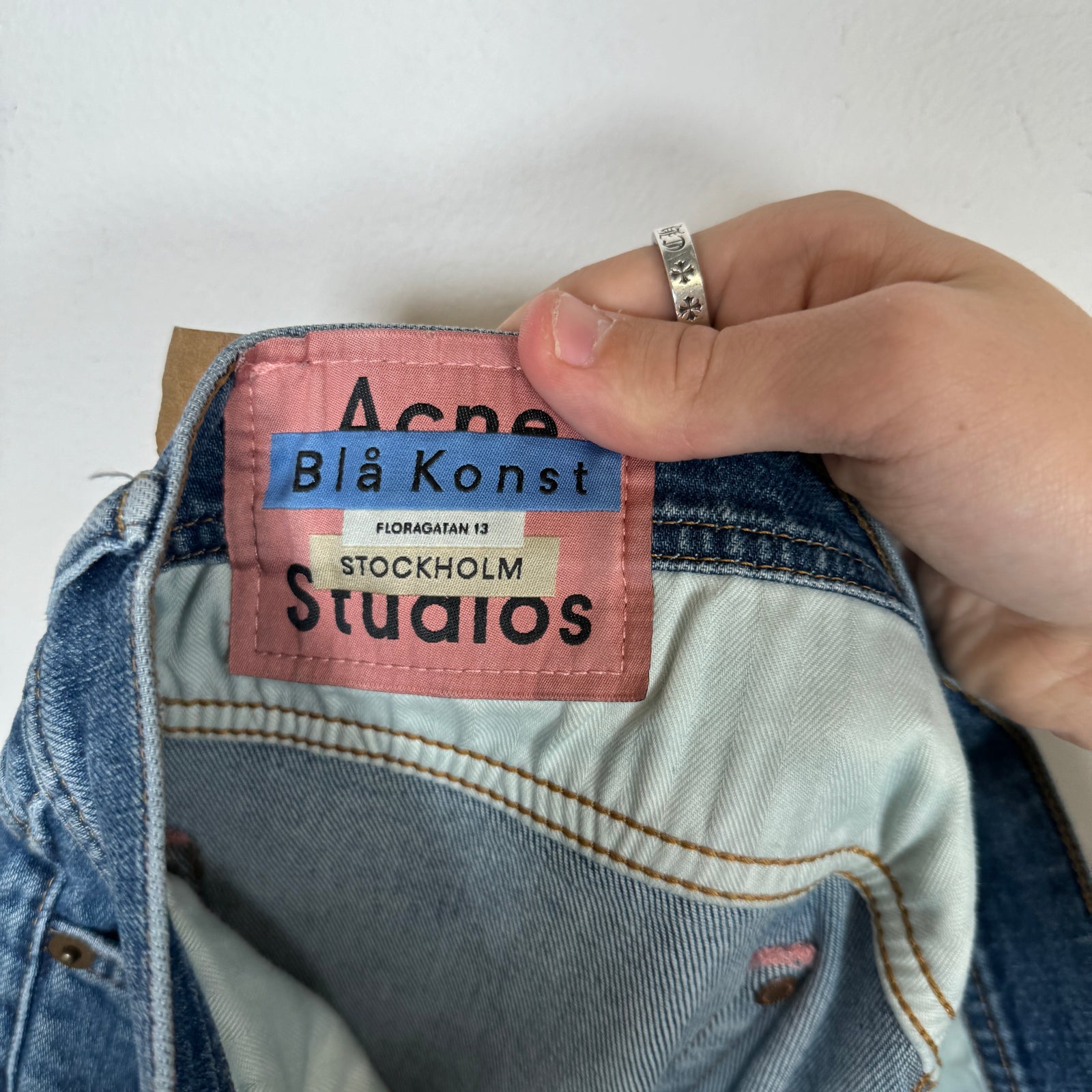 Acne Studios Blue Regular Fit Jeans Size 34