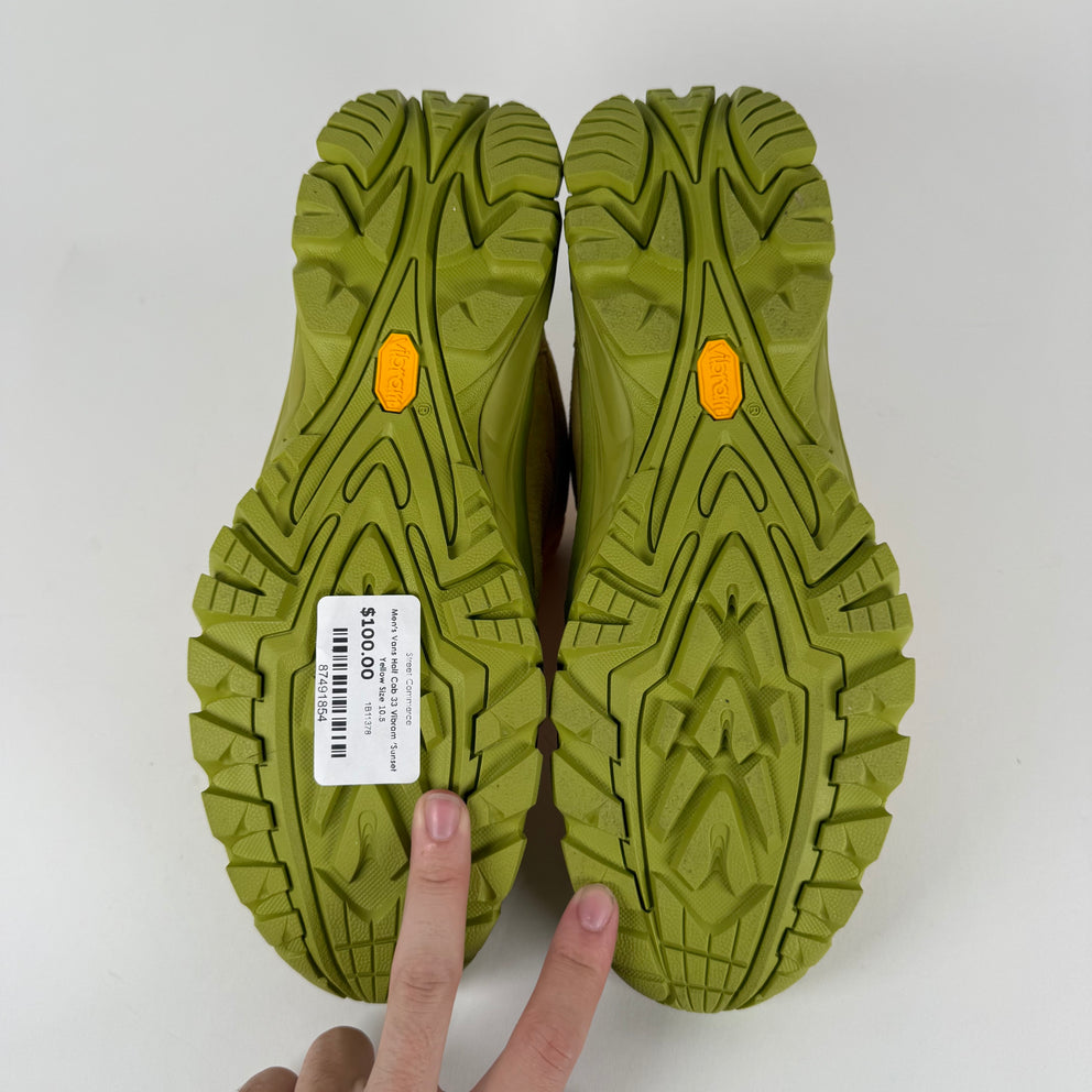 Men's Vans Half Cab 33 Vibram 'Sunset Yellow Size 10.5