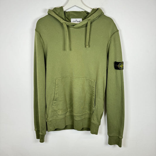 Stone Island Green Patch Hoodie Size M